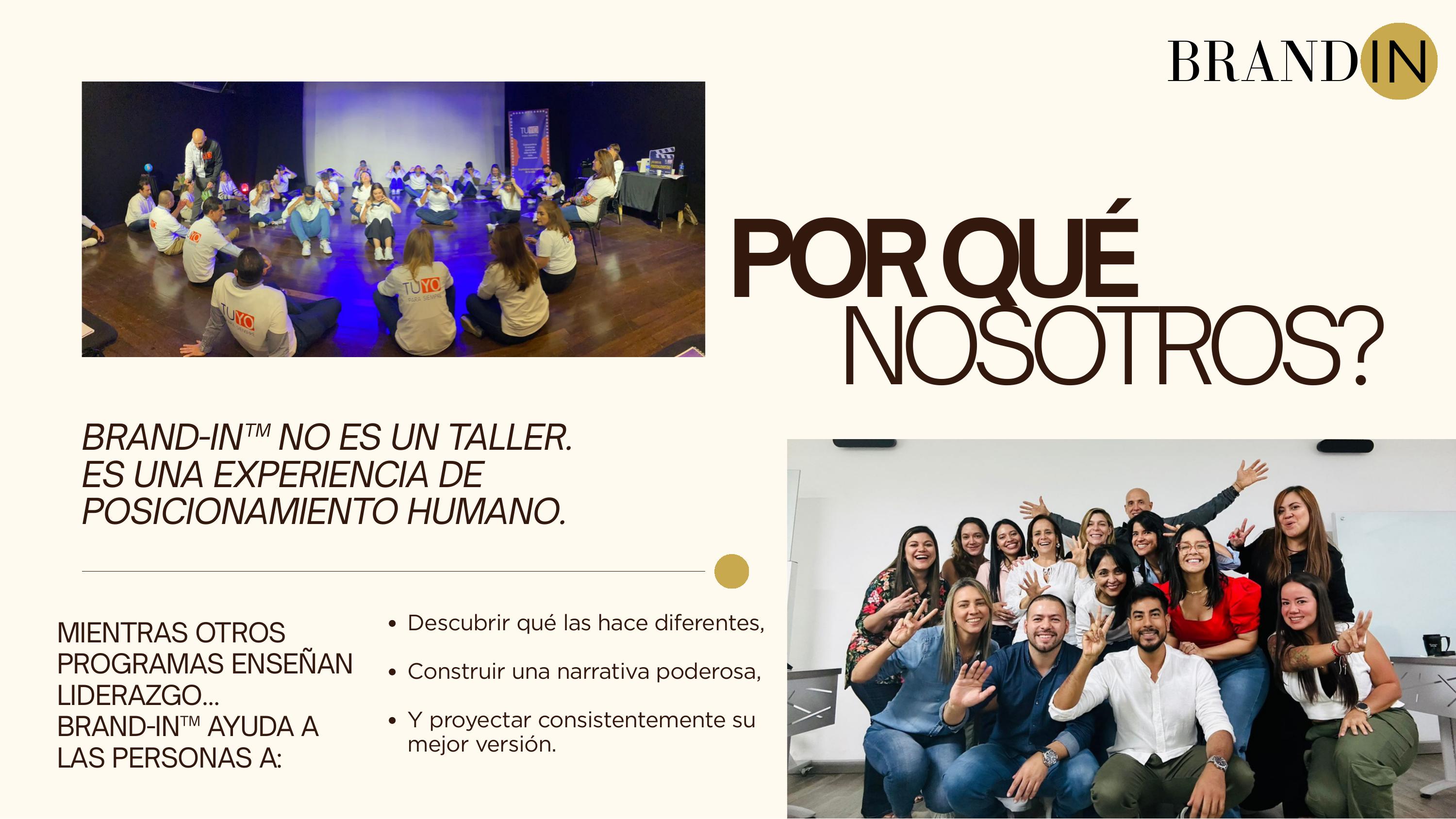 Equipo de líderes en la experiencia BRAND-IN